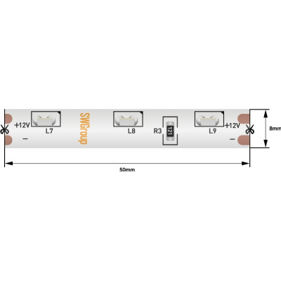 Светодиодная лента  SWG31560-12-4.8-W-67